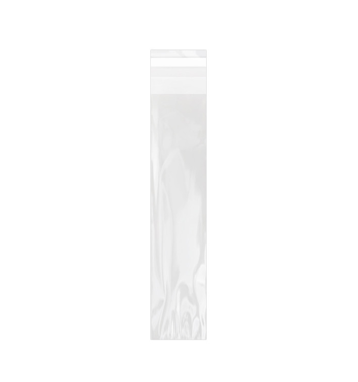 Saco PP Biorientado Dobra Adesivo 4x22cm G160 (100 Uds) Saco PP Biorientado Dobra Adesivo 4x22cm G160 (100 Uds)
