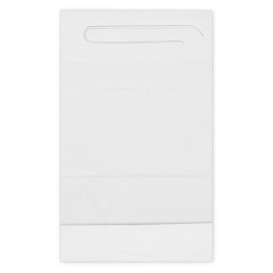 Babador Adulto com Saco Branco 36x65cm (125 Uds)