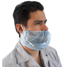Protetor de barbas em TST polipropileno Azul Detetável (1.000 Uds)