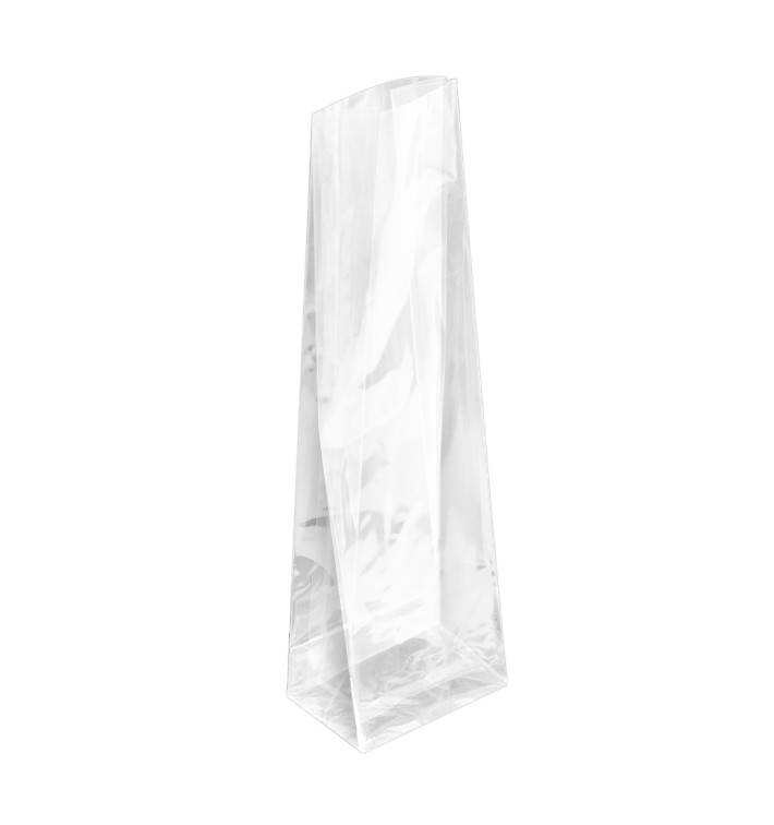 Saco de PP Biorientado Fundo Quadrado 6x19+4cm G160 (1000 Uds) Saco de PP Biorientado Fundo Quadrado 6x19+4cm G160 (1000 Uds)