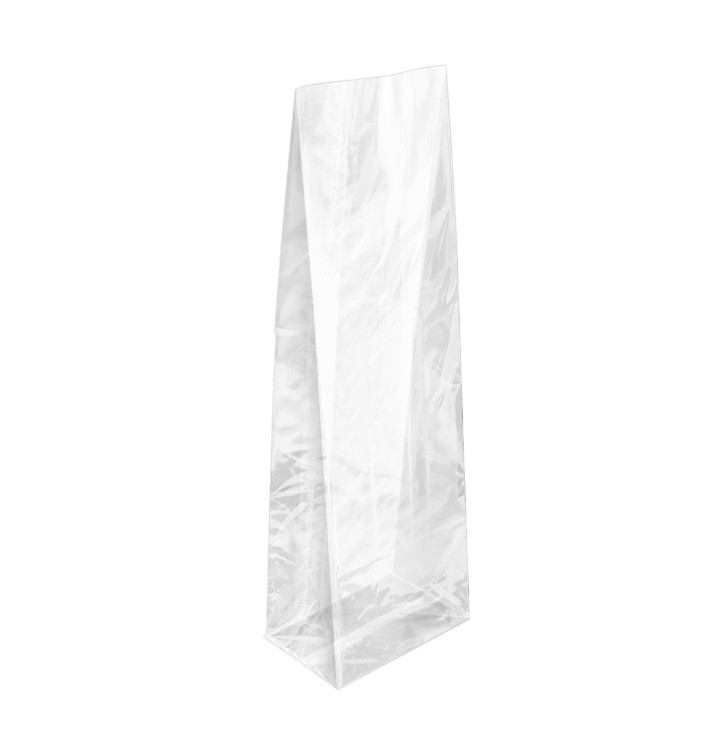 Saco de PP Biorientado Fundo Quadrado 8x24+5cm G160 (1000 Uds) Saco de PP Biorientado Fundo Quadrado 8x24+5cm G160 (1000 Uds)