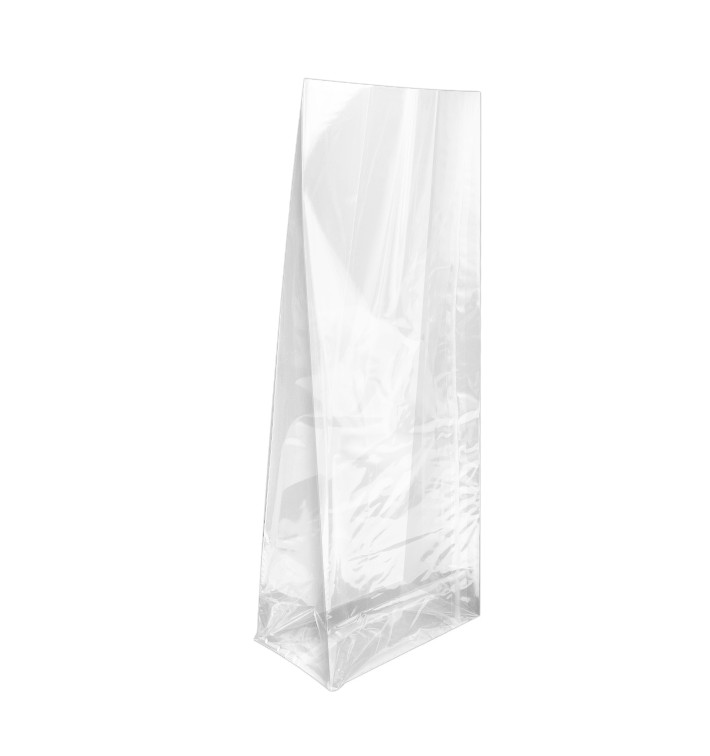 Saco de PP Biorientado Fundo Quadrado 14x35+8cm G160 (100 Uds)