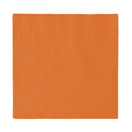 Guardanapos Papel 2 Folhas Laranja 33x33cm (50 Uds)