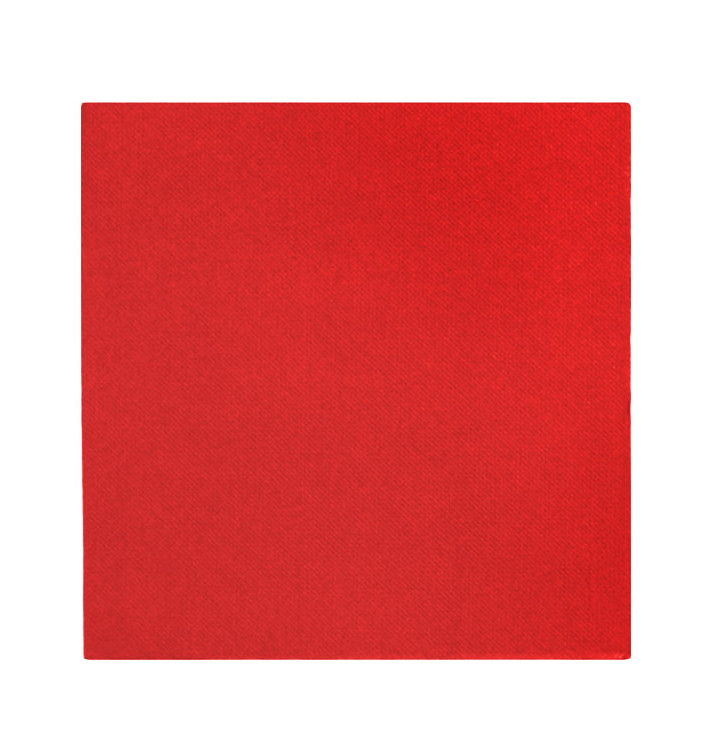 Guardanapos Papel Vermelho 2F Ponta-Ponta 33x33cm (1.200 Uds) Guardanapos Papel Vermelho 2F Ponta-Ponta 33x33cm (1.200 Uds)