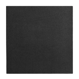 Guardanapos Papel Preto 2F Ponta-Ponta 33x33cm (1.200 Uds)