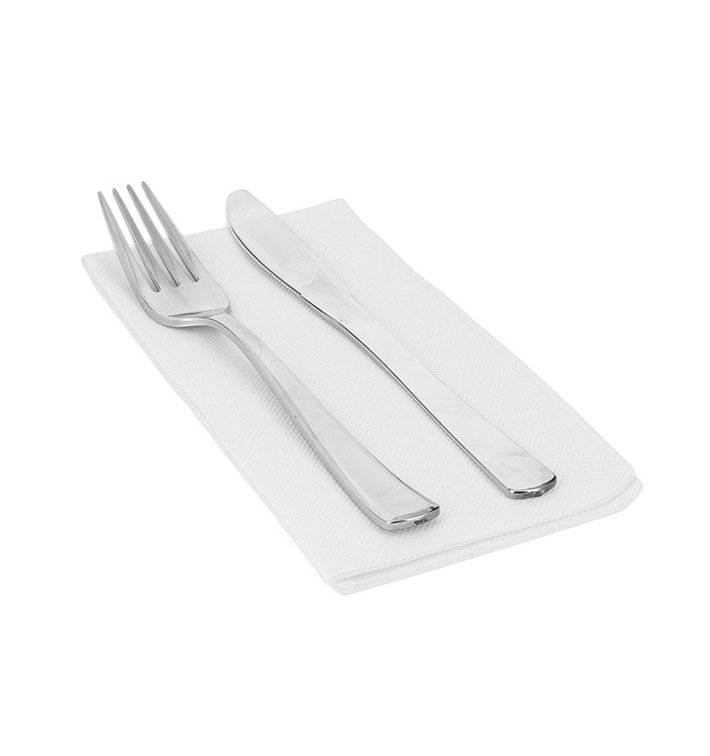 Guardanapos Papel 1/8 40x40cm Branco (1.200 Uds) Guardanapos Papel 1/8 40x40cm Branco (1.200 Uds)