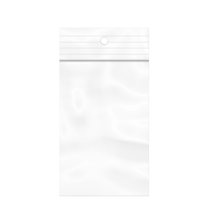 Sacos ZIP com Fecho Automático e Perfuração 4x6cm G200 (100 Uds) Sacos ZIP com Fecho Automático e Perfuração 4x6cm G200 (100 Uds)