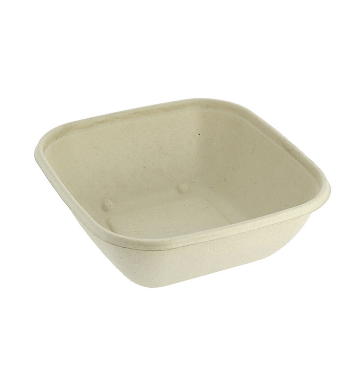 Tigela Cana-de-açúcar 750ml 170x170x50mm (50 Uds) Tigela Cana-de-açúcar 750ml 170x170x50mm (50 Uds)