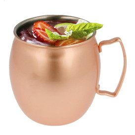 Mini Jarro de Aço Cobre 540ml Ø86x100mm (1 Ud)