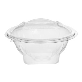 Tigela Redonda Bisagra APET Transparente 500ml Ø156mm (50 Uds)