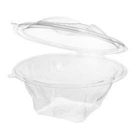 Tigela Redonda Bisagra APET Transparente 500ml Ø156mm (50 Uds)