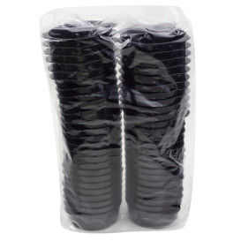 Copo Plastico com Alças Preto 52ml (200 Uds)