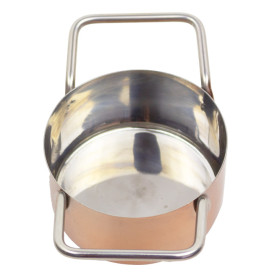 Mini Panela de Aço Cobre Ø70x45mm (1 Ud)