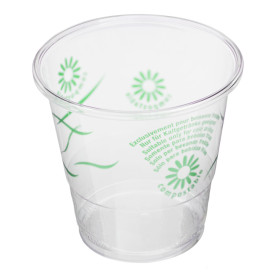 Copo PLA "Green Spirit" Transparente 250ml (50 Uds)