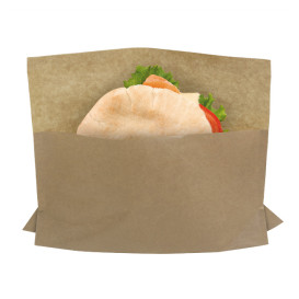 Saqueta Antigordura Kraft 21x17/11x3cm (100 Uds)