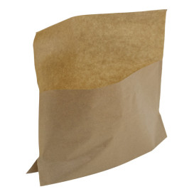 Saqueta Antigordura Kraft 21x17/11x3cm (100 Uds)