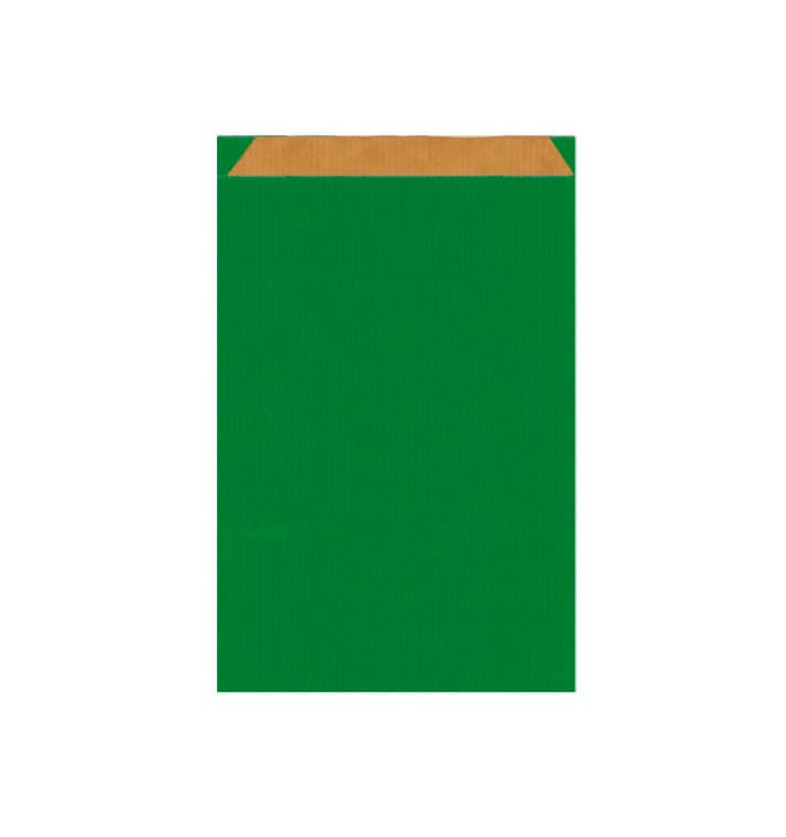 Saco de Papel Kraft Verde 12+5x18cm Saco de Papel Kraft Verde 12+5x18cm
