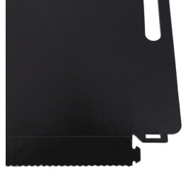Bandeja Cartão Retângulo Preto Alças 28,5x38,5 cm (200 Uds)