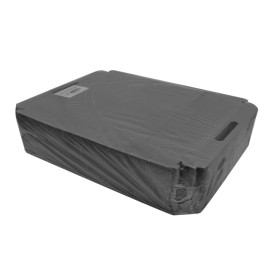 Bandeja Cartão Retângulo Preto Alças 28,5x38,5 cm (200 Uds)