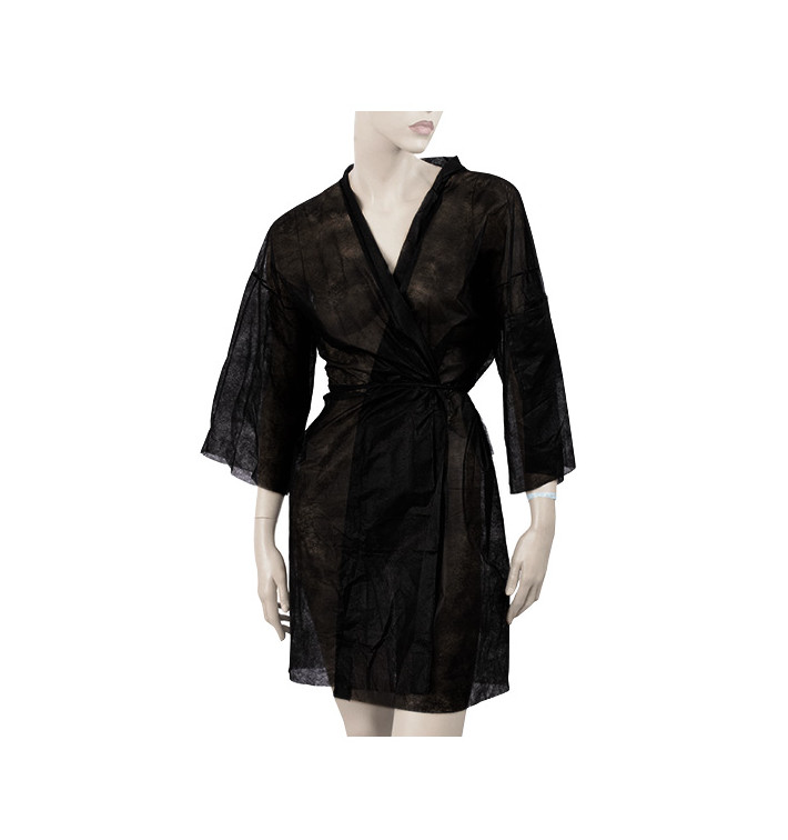 Bata Kimono en TST PP Tiras y Bolso Preto XL (1 Uds) Bata Kimono en TST PP Tiras y Bolso Preto XL (1 Uds)
