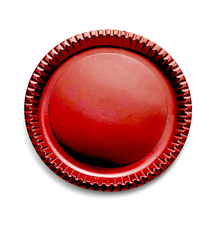 Prato de Cartão Vermelho Redondo "Party" 290mm (6 Unidades) Prato de Cartão Vermelho Redondo "Party" 290mm (6 Unidades)