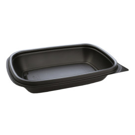 Embalagem Plástico Preto 375ml 20x13x4cm (50 Uds)