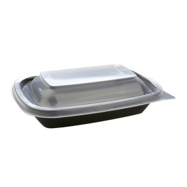 Tampa Embalagem Retangular Preto 20x13cm (50 Uds)
