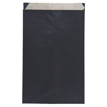 Saco de Papel Kraft Negro 12+5x18 cm (1.500 Uds)