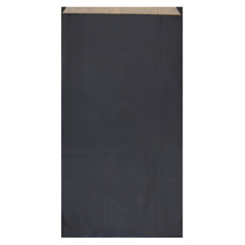 Saco de Papel Kraft Negro 19+8x35cm (750 Unidades)
