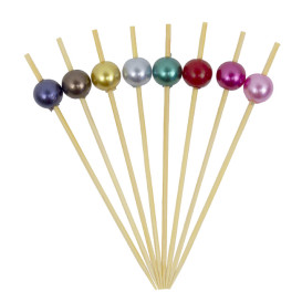 Espetos de Bambu Pérola Sortido 9cm (100 Uds)