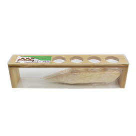 Suporte de Bambu para Cones 33,5x6x8cm (1 Ud)