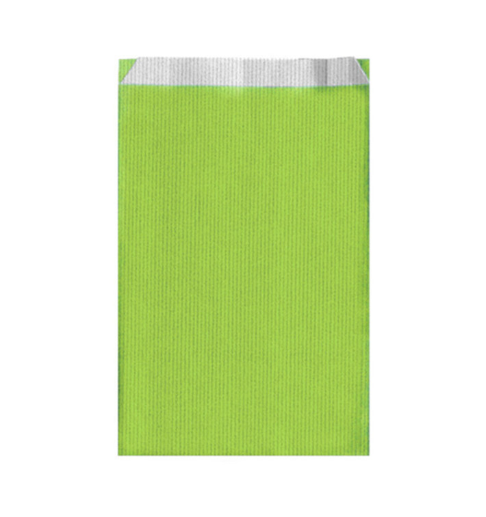 Saco de Papel Verde Anis 12+5x18cm 