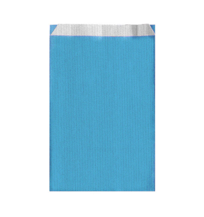 Saco de Papel Turquesa 26+9x46cm Saco de Papel Turquesa 26+9x46cm