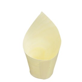 Cone de Madeira Degustação 8cm (50 Uds)
