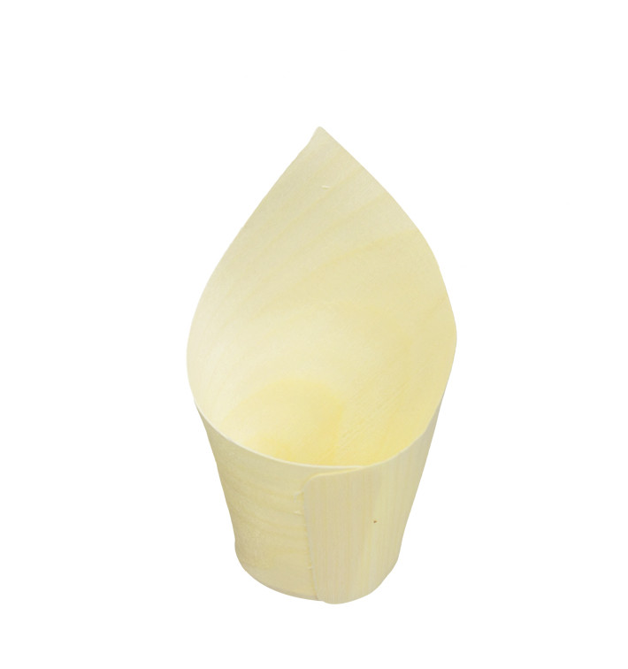 Cone de Madeira Degustação 8cm (50 Uds) Cone de Madeira Degustação 8cm (50 Uds)