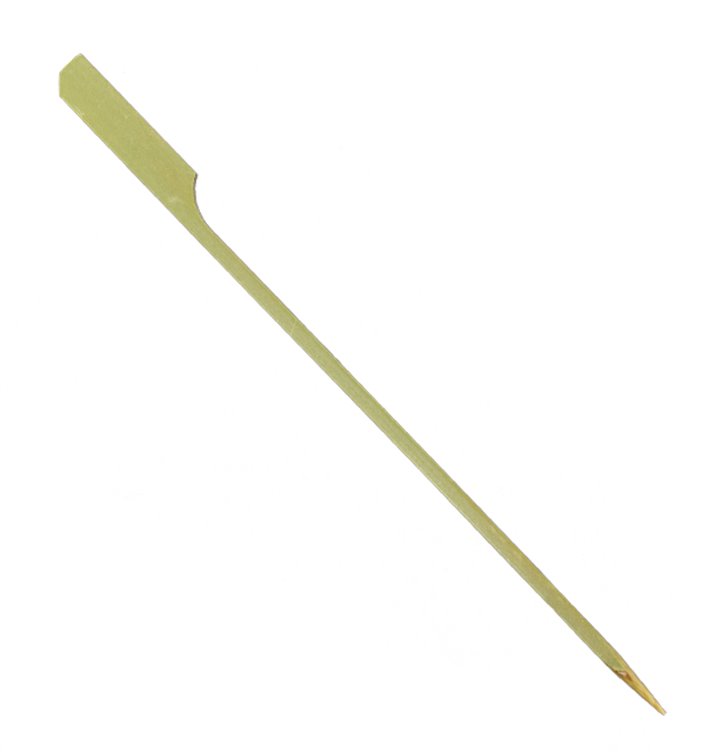 Espeto de bambu “Golf” Verde Natural 18cm (100 Uds) Espeto de bambu “Golf” Verde Natural 18cm (100 Uds)