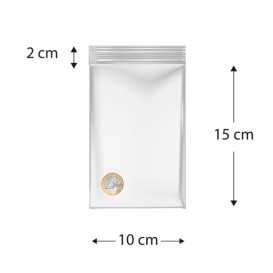 Sacos ZIP com Fecho Automático 10x15cm G160 (1000 Uds)