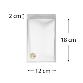 Sacos ZIP com Fecho Automático 12x18cm G160 (1000 Uds)