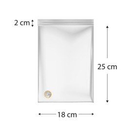 Sacos ZIP com Fecho Automático 18x25cm G160 (100 Uds)