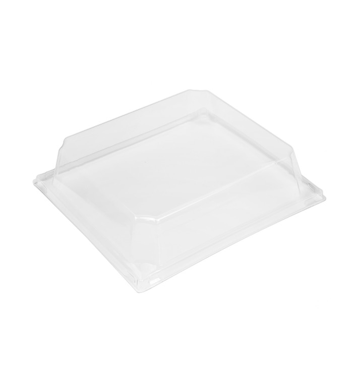 Tampa de Plastico PET Embalagem 480ml 14,3x12,3x3,3cm (12 Uds) Tampa de Plastico PET Embalagem 480ml 14,3x12,3x3,3cm (12 Uds)