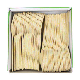 Colher de Bambu 9cm (50 Uds)