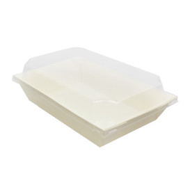 Tampa de Plastico PET Embalagem 500ml 20x12,5cm (12 Uds)