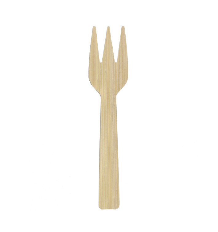 Garfo de Bambu 9cm (50 Uds) Garfo de Bambu 9cm (50 Uds)