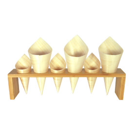 Suporte de Bambu para Cones 33,5x6x8cm (1 Ud)