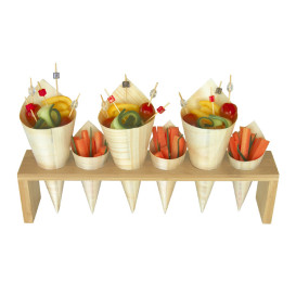 Suporte de Bambu para Cones 33,5x6x8cm (1 Ud)