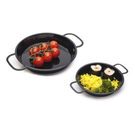 Paella em PP Preta 120ml (20 Uds)