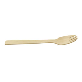 Colher-Garfo em Madeira 10,5cm (1.200 Uds)