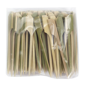 Espeto de bambu “Golf” Verde Natural 9cm (10.000 Uds)