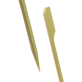 Espeto de bambu “Golf” Verde Natural 12cm (10.000 Uds)