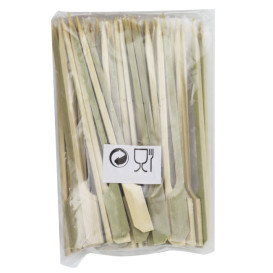 Espeto de bambu “Golf” Verde Natural 12cm (10.000 Uds)